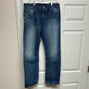 J. Crew Wallace & Barnes Distressed Indigo Dyed Selvedge Jeans 32W 32L - MINT!